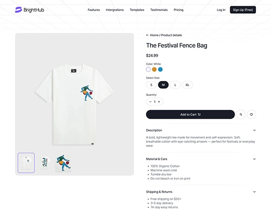 Shop details